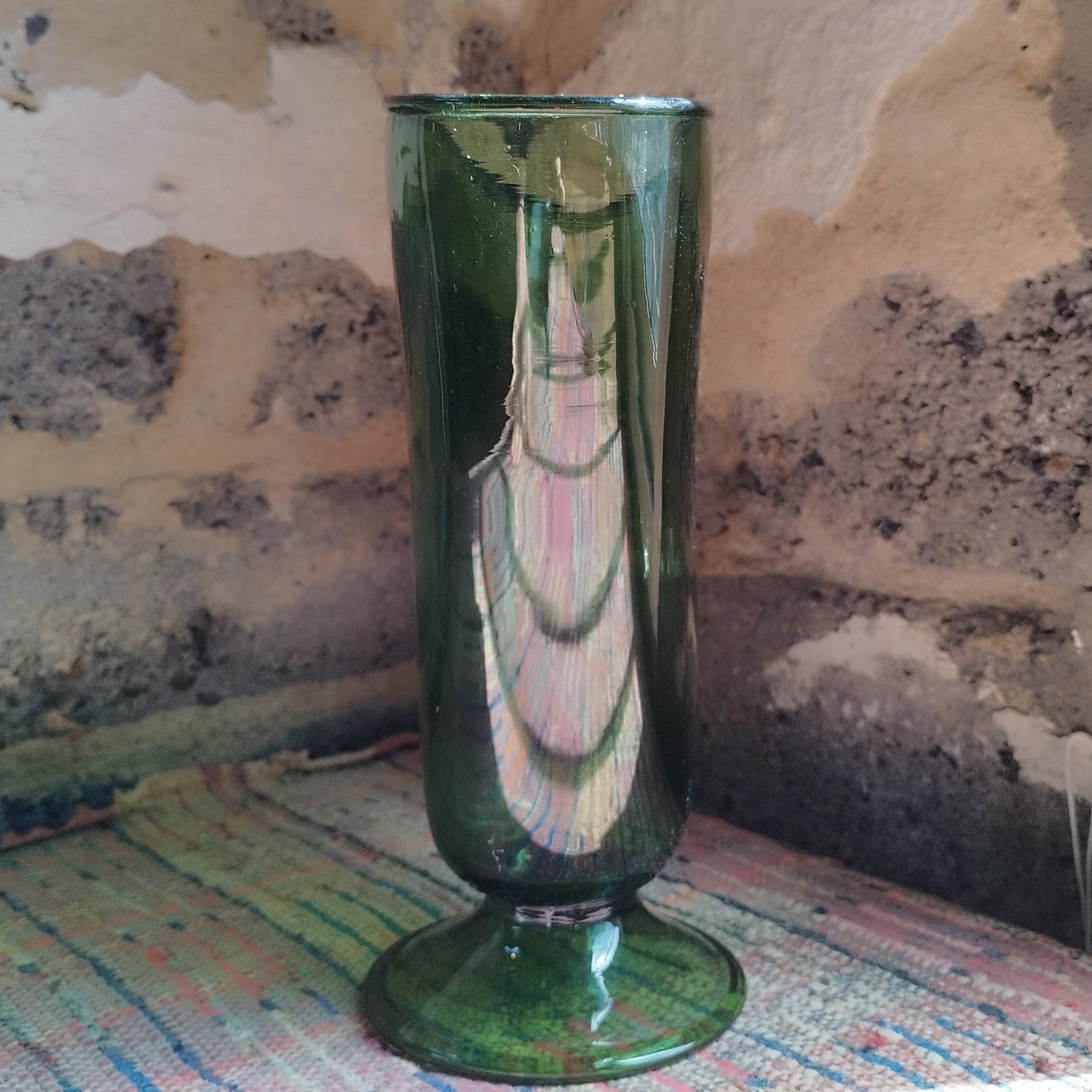 Vase en verre d'Empoli vert